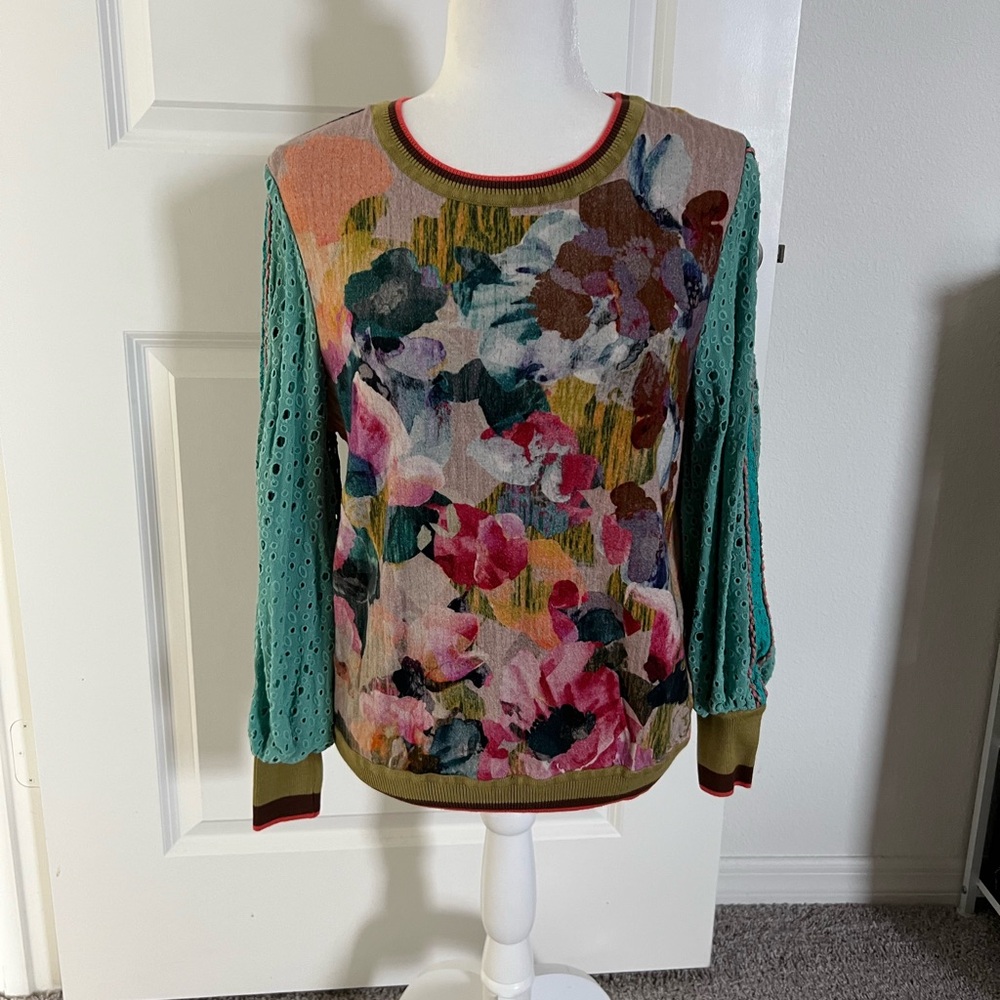 EUC Anthropologie Blank London Watercolor Sweater